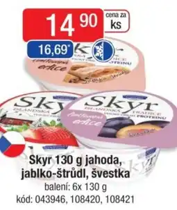 Qanto Skyr jahoda, jablko-štrůdl, švestka nabídka