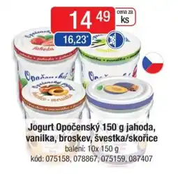 Qanto Jogurt Opočenský jahoda, vanilka, broskev, švestka/skořice nabídka