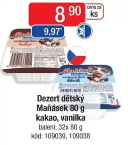 Qanto Dezert dětský Maňásek kakao, vanilka nabídka