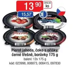 Qanto Pierot jahoda, čoko s oříšky, černé třešně, borůvky nabídka