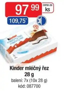 Qanto Kinder mléčný řez nabídka