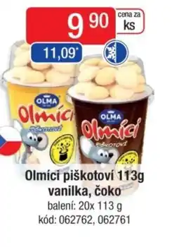 Qanto Olmíci piškotoví vanilka, čoko nabídka