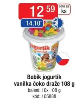 Qanto Bobík jogurtík vanilka čoko draže nabídka