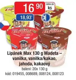 Qanto Lipánek Max Madeta vanilka, vanilka/kakao, jahoda, kakaový nabídka