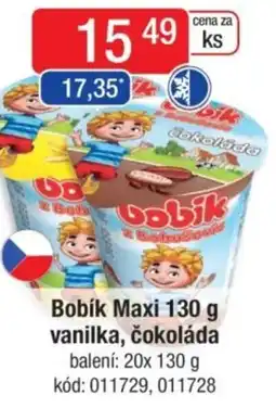 Qanto Bobík Maxi vanilka, čokoláda nabídka