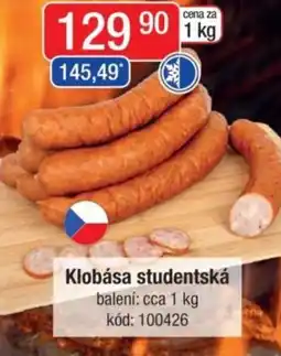 Qanto Klobása studentská nabídka