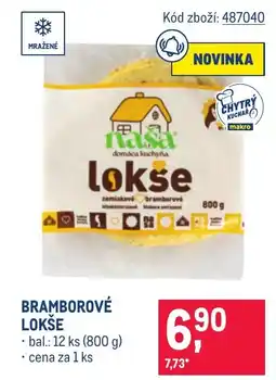 Makro Bramborové lokše nabídka