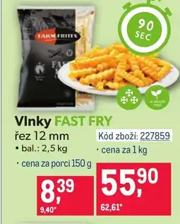 Makro Vinky FAST FRY nabídka
