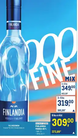 Makro Finlandia vodka 40% nabídka