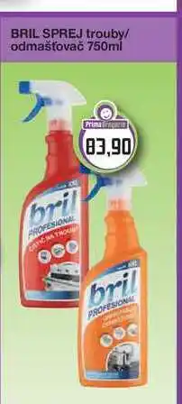 Prima Drogerie BRIL SPREJ trouby/ odmašťovač 750ml nabídka