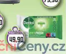 Prima Drogerie DETTOL dezinfekční ubrousky ruce&povrchy 15ks nabídka