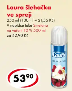 CBA Laura šlehačka ve spreji nabídka