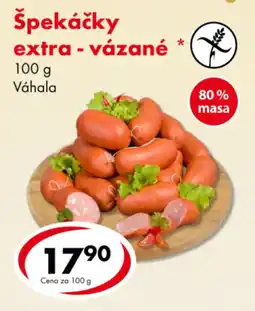 CBA Špekáčky extra - vázané nabídka