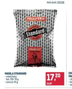Makro Marila standard mletá káva nabídka