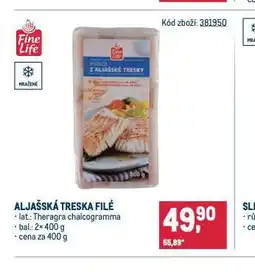 Makro Aljašská treska filé nabídka