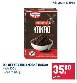 Makro Dr. oetker holandské kakao nabídka