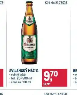 Makro Pivo svijanský máz 11 nabídka