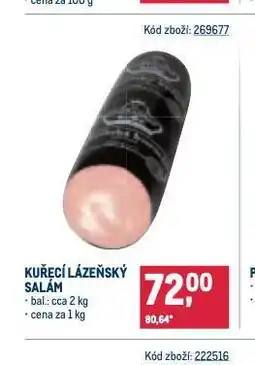 Makro Kuřecí lázeňský salám nabídka