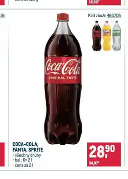 Makro Coca cola, fanta, sprite nabídka