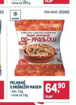 Makro Pelmeně s drůbežím masem nabídka