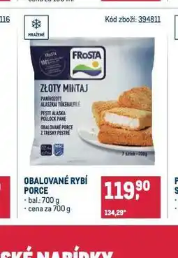 Makro Obalované rybí porce nabídka