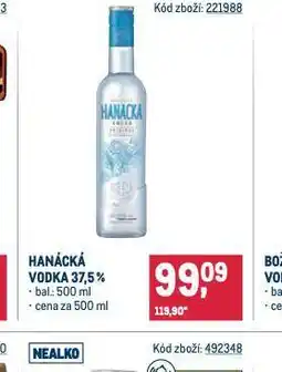 Makro Hanácká vodka nabídka