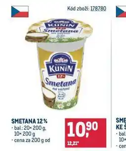 Makro Smetana 12% nabídka
