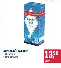 Makro Alpská sůl s jodem nabídka