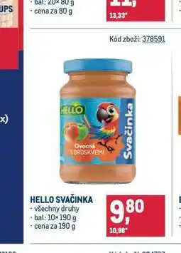 Makro Hello svačinka nabídka