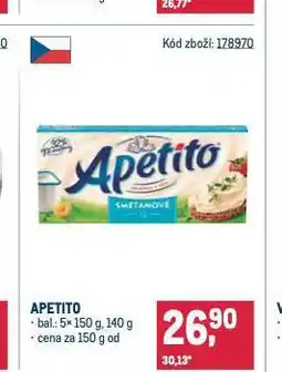 Makro Apetito nabídka