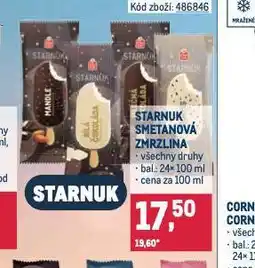 Makro Starnuk smetanová zmrzlina nabídka