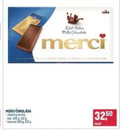 Makro Merci čokoláda nabídka