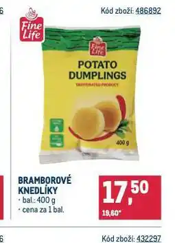 Makro Bramborové knedlíky nabídka