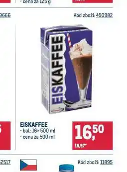 Makro Eiskaffee nabídka