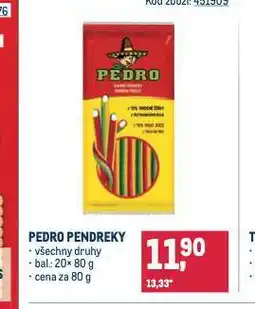Makro Pedro pendreky nabídka