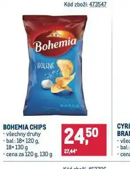 Makro Bohemia chips nabídka