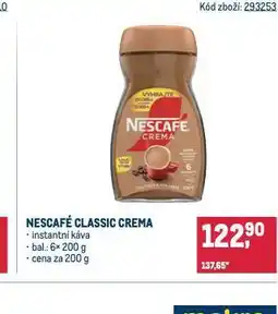 Makro Nescafé classic crema instantní káva nabídka
