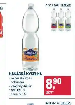 Makro Hanácká kyselka nabídka