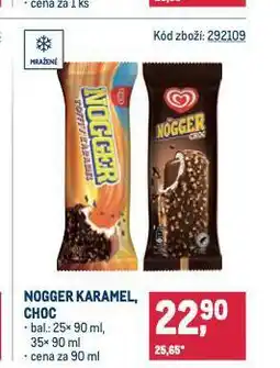 Makro Nogger karamel, choc nabídka