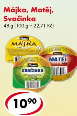 CBA Májka, Matěj, Svačinka nabídka