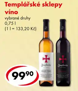 CBA Templářské sklepy víno nabídka