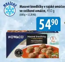 Bala NOWACO Masové knedlíčky v rajské omáčce, ve svíčkové omáčce nabídka