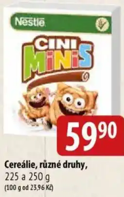 Bala Cereálie nabídka