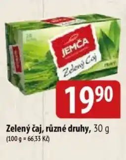 Bala Zelený čaj nabídka