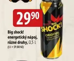 Bala Big shock! energetický nápoj nabídka