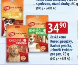 Bala Česká cena Kuřecí proužky, Kachní prsíčka, Jehněčí twister pro psy nabídka