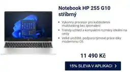 Datart Notebook HP 255 G10 stříbrný nabídka