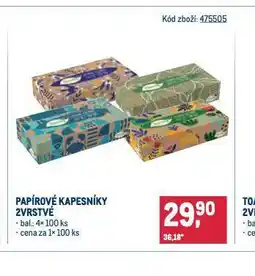 Makro Papírové kapesníky nabídka