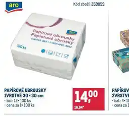 Makro Papírové ubrousky nabídka