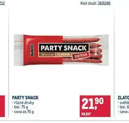 Makro Party snack nabídka